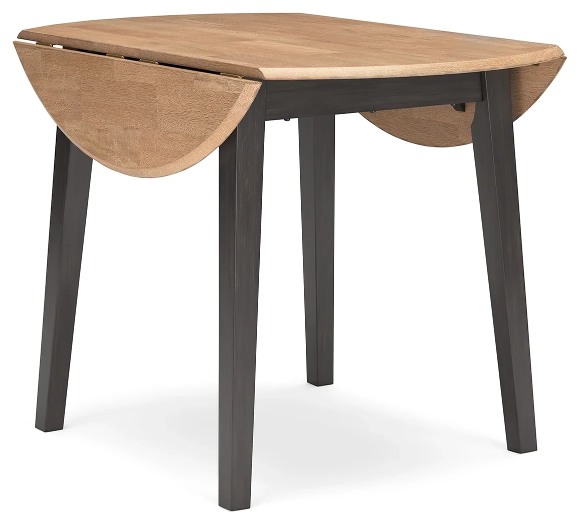 Gesthaven - Natural / Brown - Round Dining Room Drop Leaf Table - Image 4