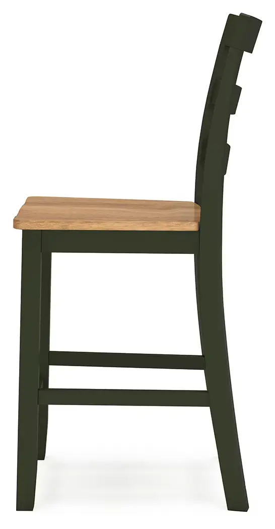 Gesthaven - Natural / Green - Barstool (Set of 2) - Image 4