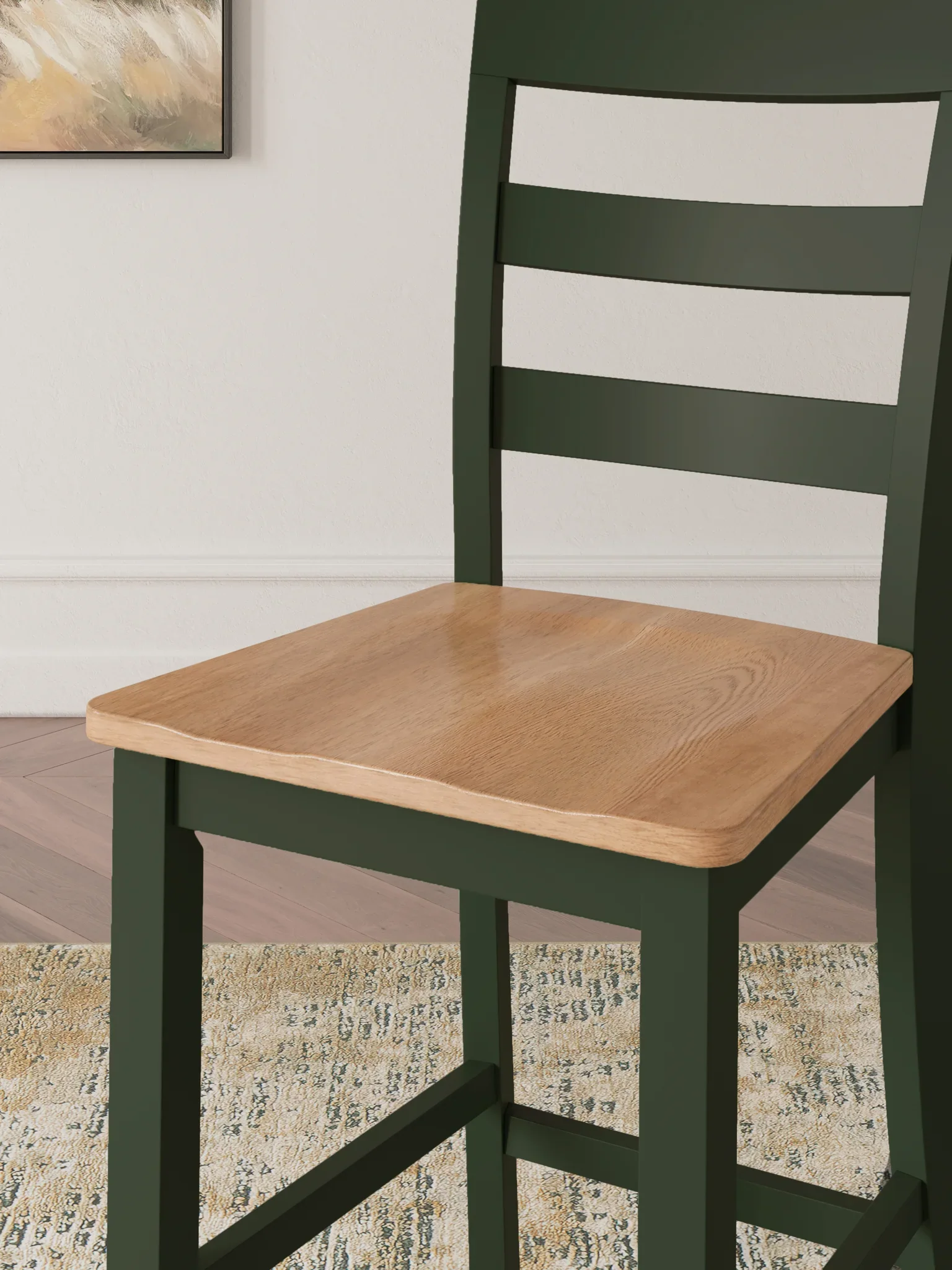 Gesthaven - Natural / Green - Barstool (Set of 2) - Image 9