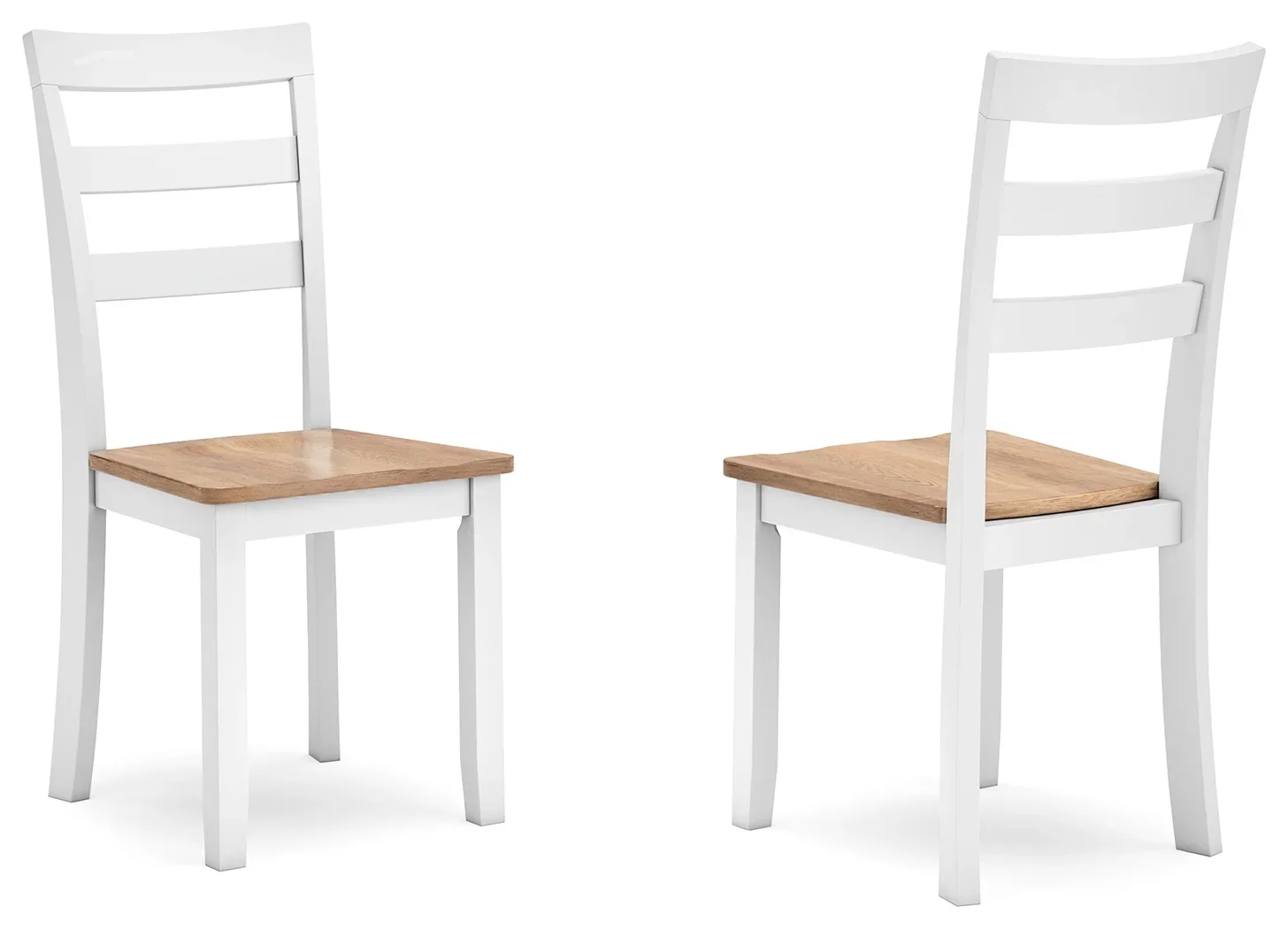 Gesthaven - Natural / White - 5 Pc. - Round Dining Room Drop Leaf Table, 4 Side Chairs - Image 6