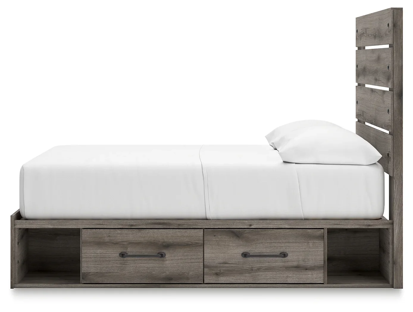 Graystorm - Full Panel Bed With Storage - Brown Gray - Image 9