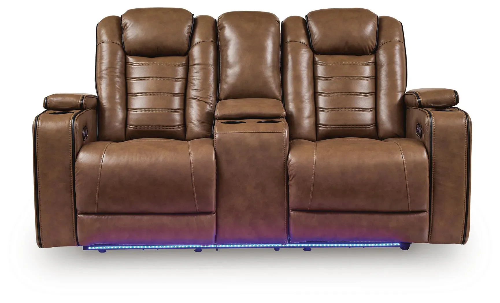 Gruaro - Power Reclining Loveseat With Console / Adjustable Headrest - Amber - Image 5