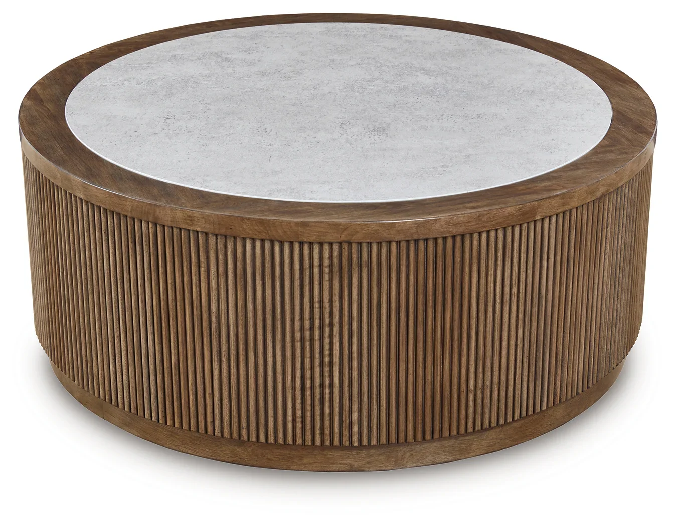 Hadonna - Round Cocktail Table - Brown - Image 3
