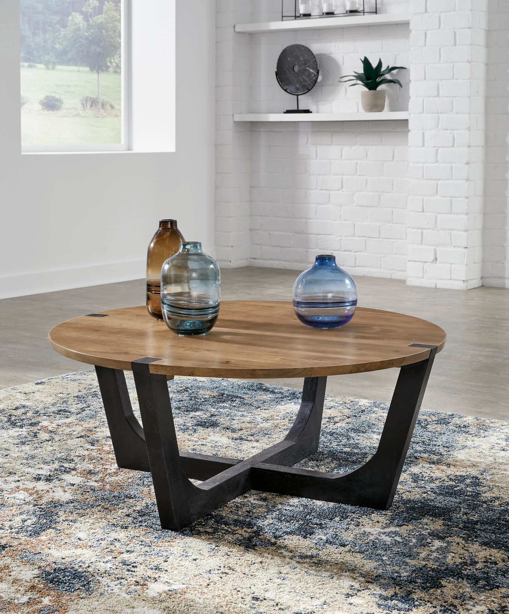Hanneforth - Brown - Round Cocktail Table - Image 2