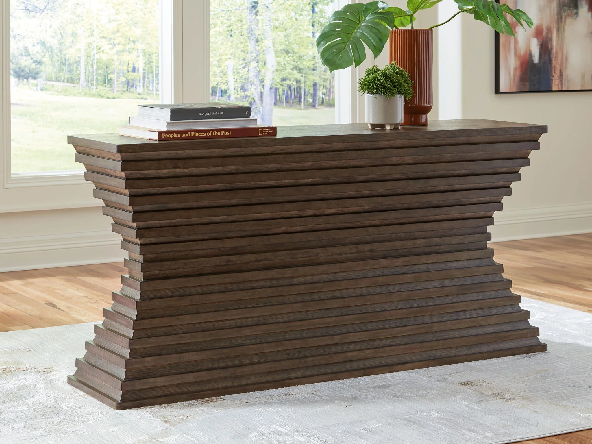 Hannodream - Warm Brown - Sofa Table - Image 2