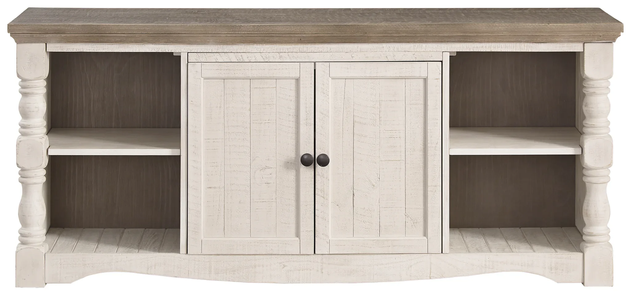 Havalance - Brown / Beige - Extra Large TV Stand - 2 Doors - Image 3