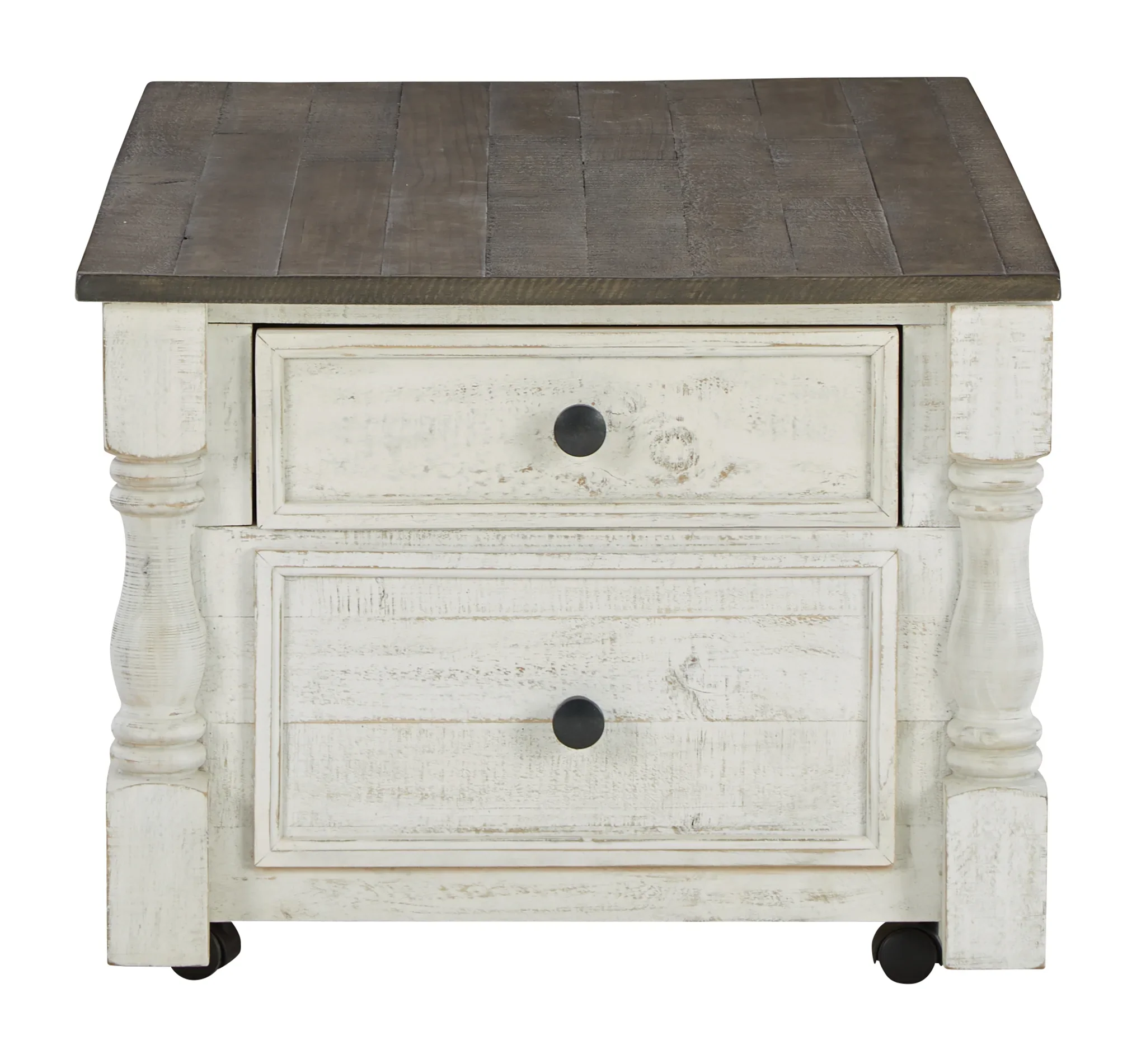 Havalance - White / Gray - Lift Top Cocktail Table With Storage Drawers - Image 5
