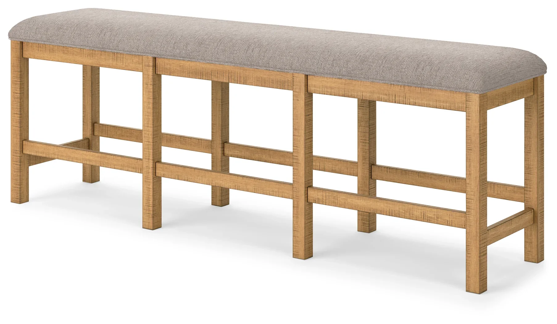 Havonplane - Brown - 9 Pc. - Counter Extension Table, 6 Upholstered Barstools, Bench, Server - Image 11