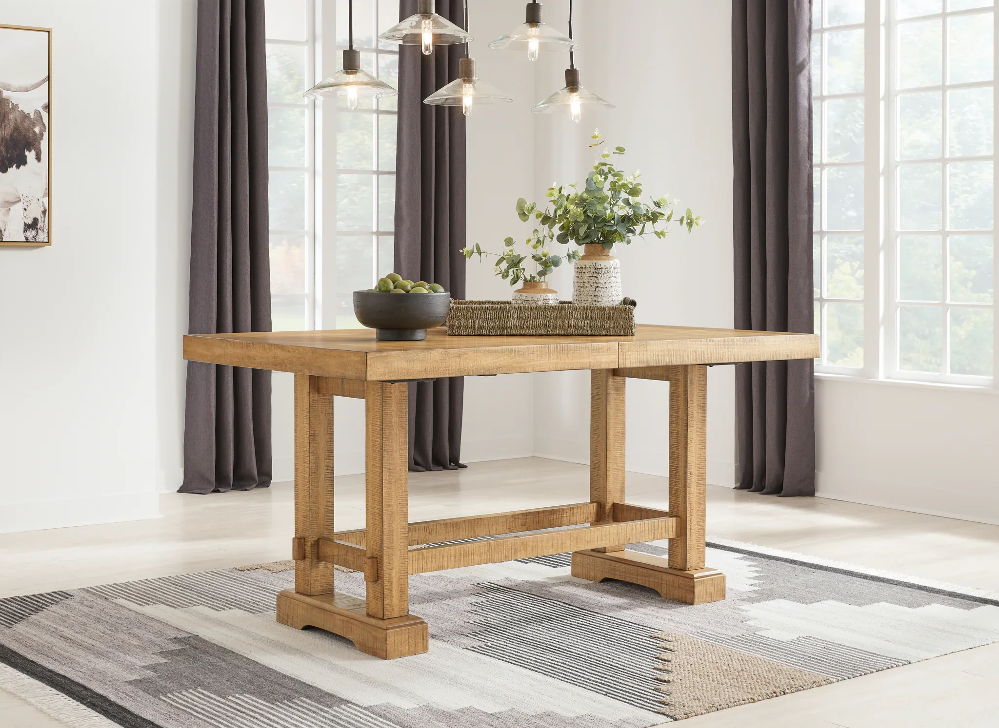 Havonplane - Brown - Rectangular Dining Room Counter Extension Table - Image 10