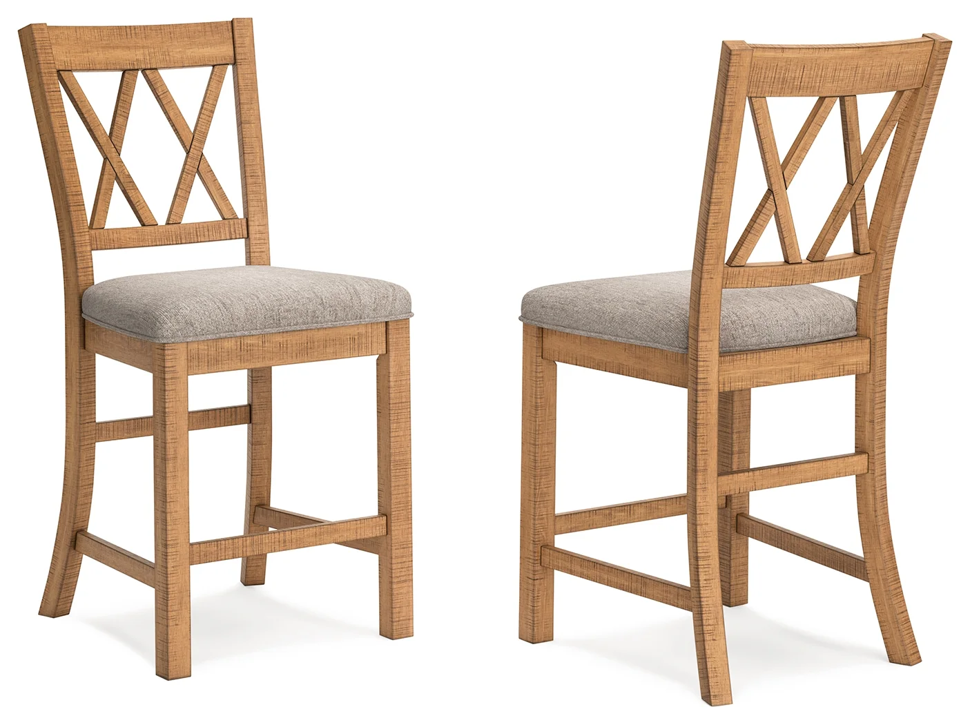 Havonplane - Brown - Upholstered Barstool (Set of 2) - Image 2