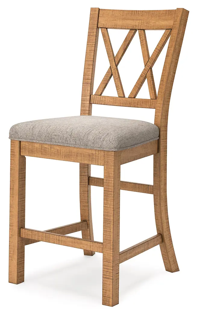 Havonplane - Brown - Upholstered Barstool (Set of 2) - Image 4