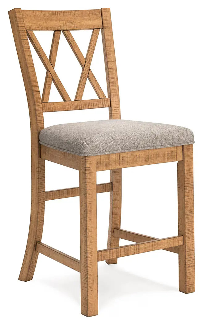 Havonplane - Brown - Upholstered Barstool (Set of 2) - Image 5