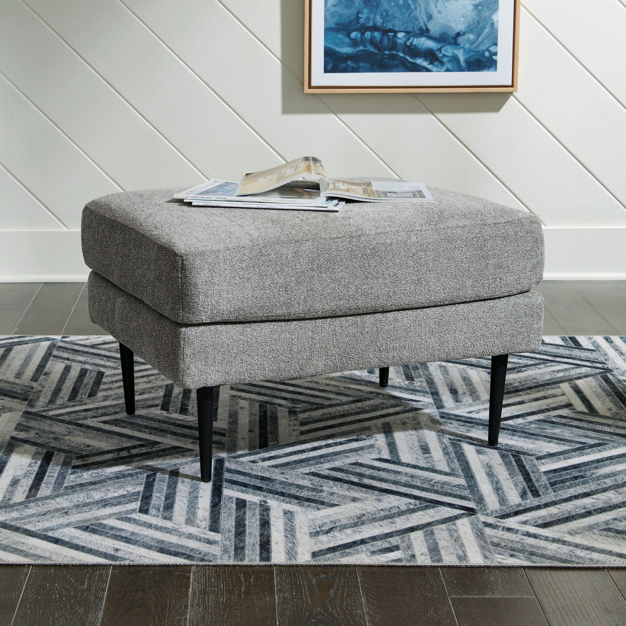 Hazela - Charcoal - Ottoman - Image 2