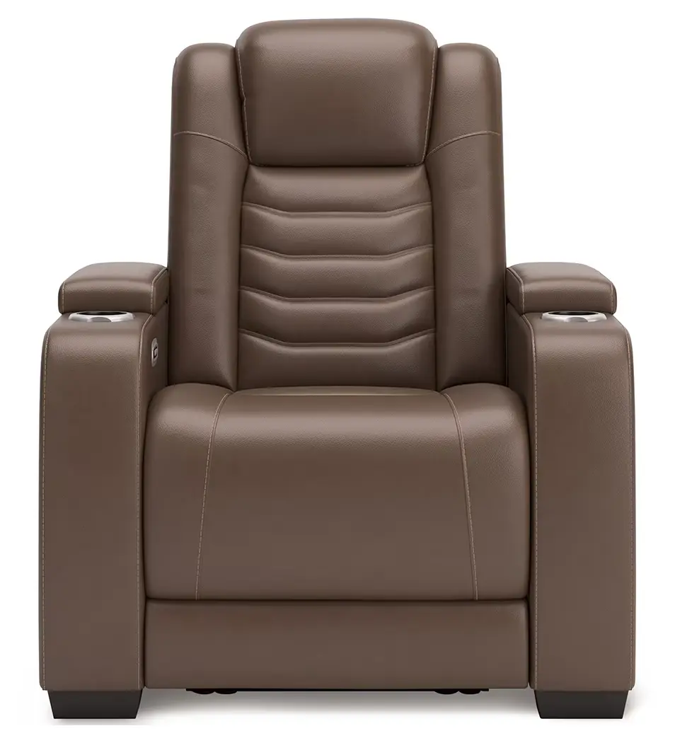 High Impact - Tobacco - Power Recliner / Adj Headrest - Image 3