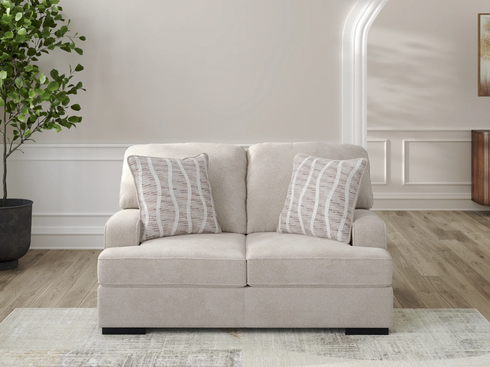 High Profile - Taupe - Loveseat - Image 2