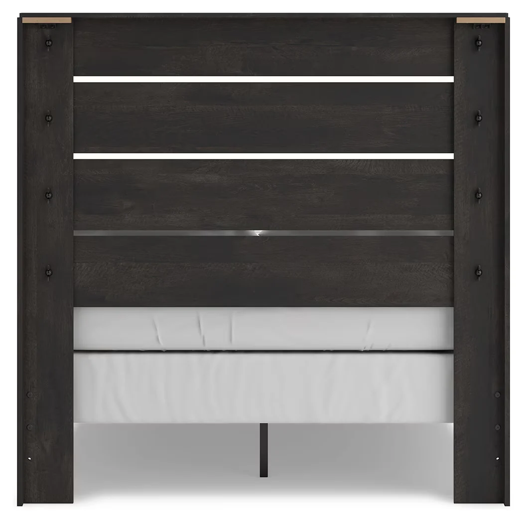 Hollivern - Dark Gray - Full Panel Bed - Image 10