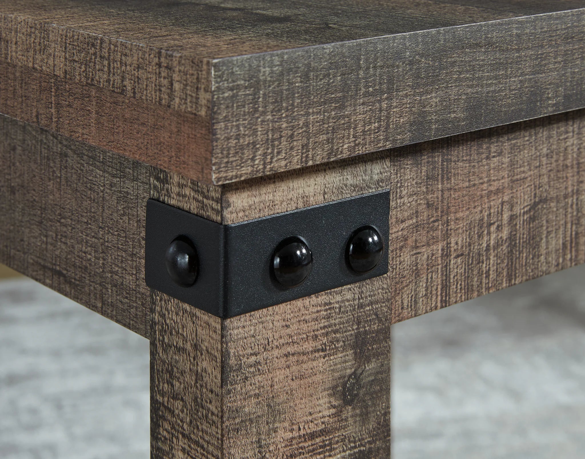 Hollum - Rustic Brown - Square End Table - Image 4