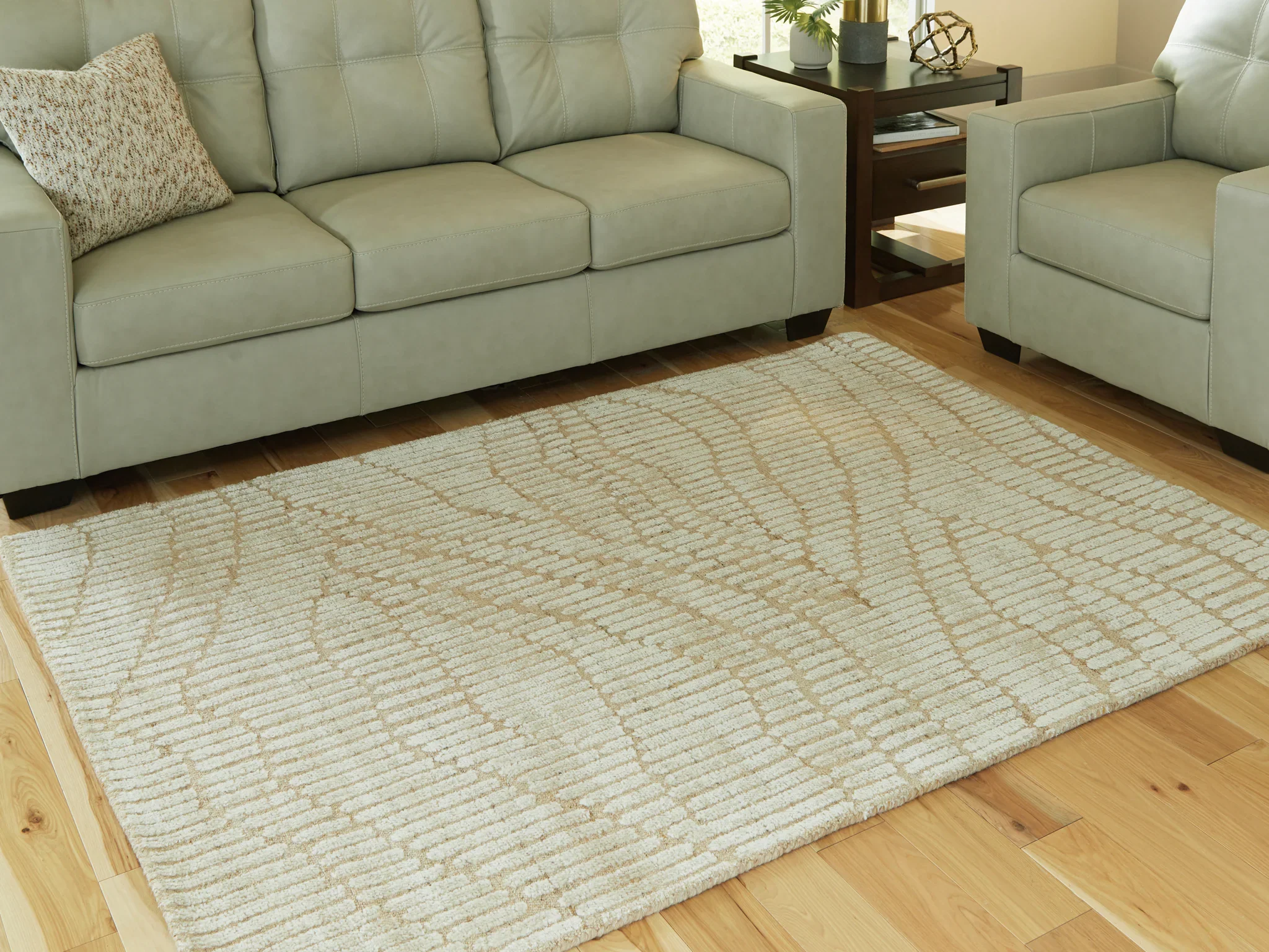 Jaseena - Beige / Tan - Medium Rug - 5' x 7' - Image 2