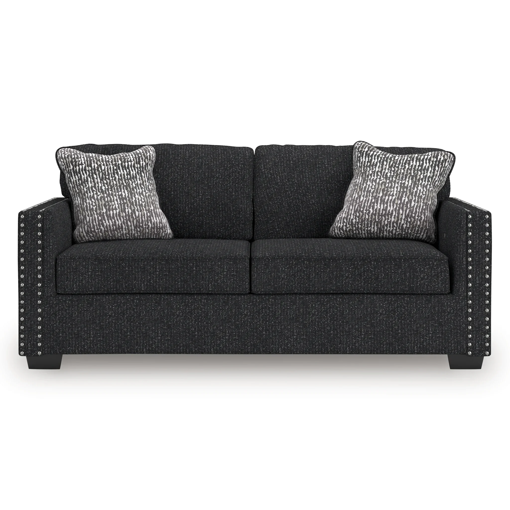 Jasmine Peaks - 4 Pc. - Sofa, Loveseat, Chair, Ottoman - Coal - Image 2