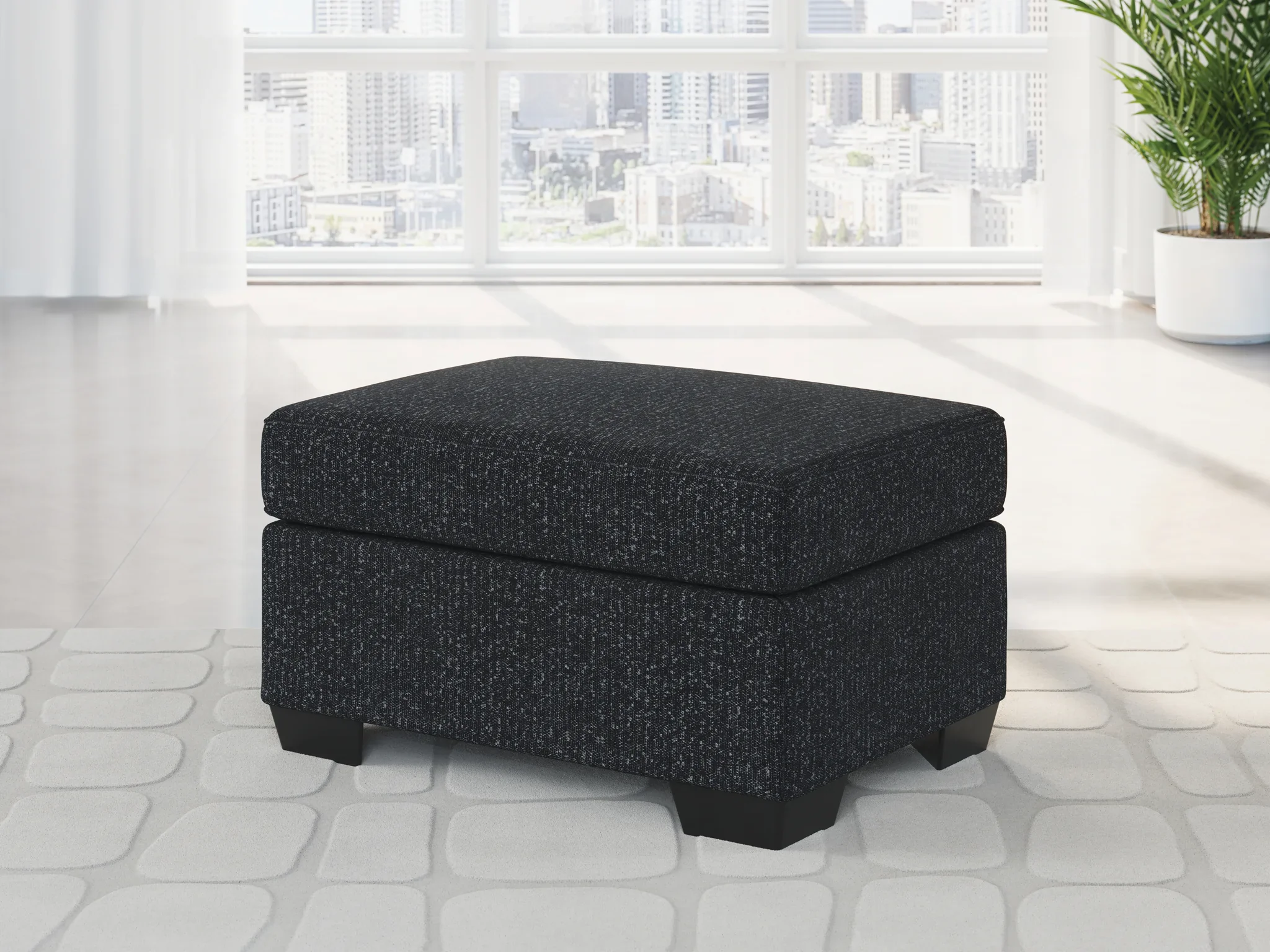 Jasmine Peaks - 4 Pc. - Sofa, Loveseat, Chair, Ottoman - Coal - Image 5