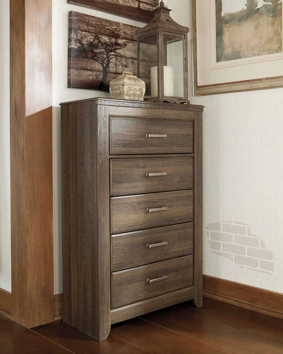 Juararo - Dark Brown - Five Drawer Chest - Image 2