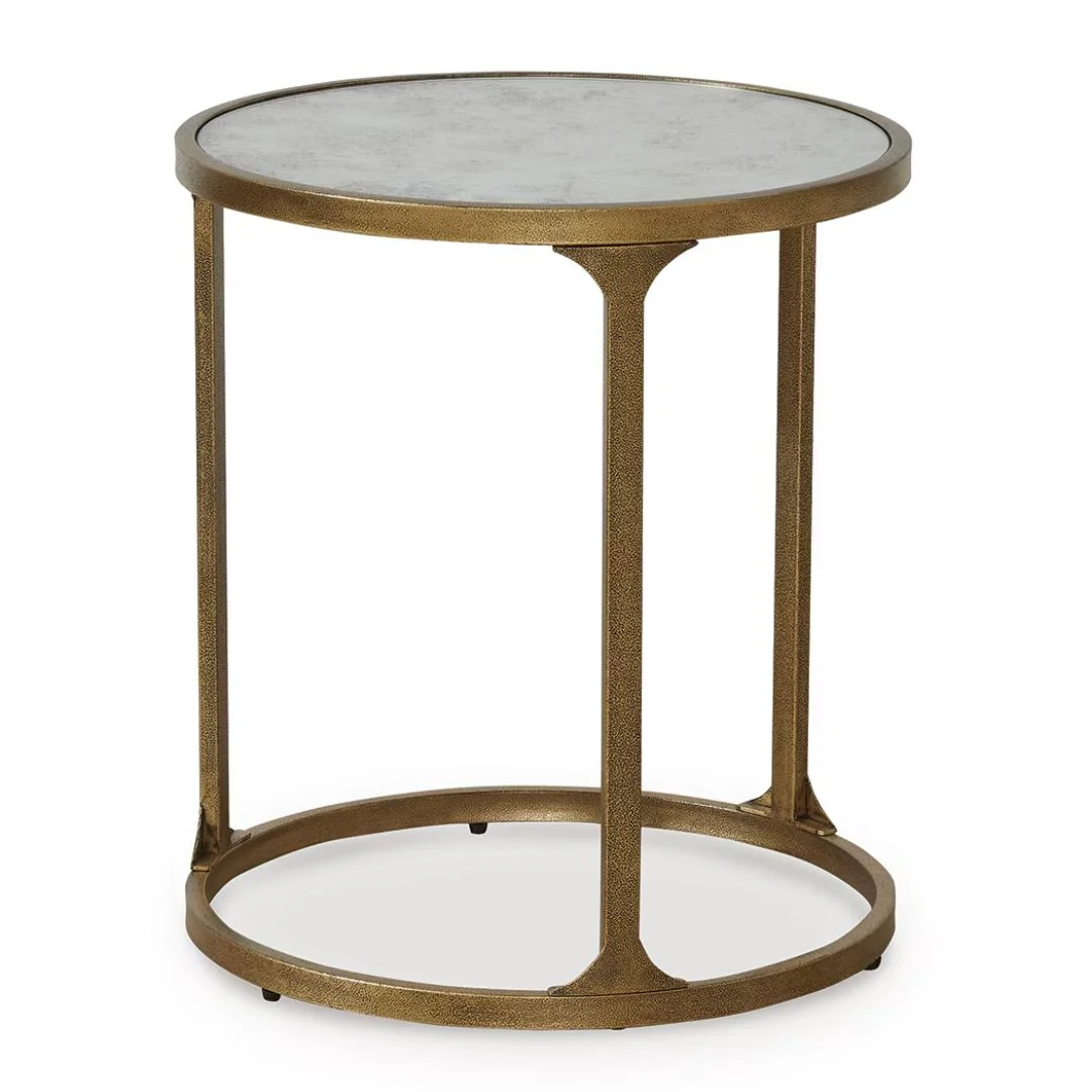 Korajane - Antique Gold - Round End Table