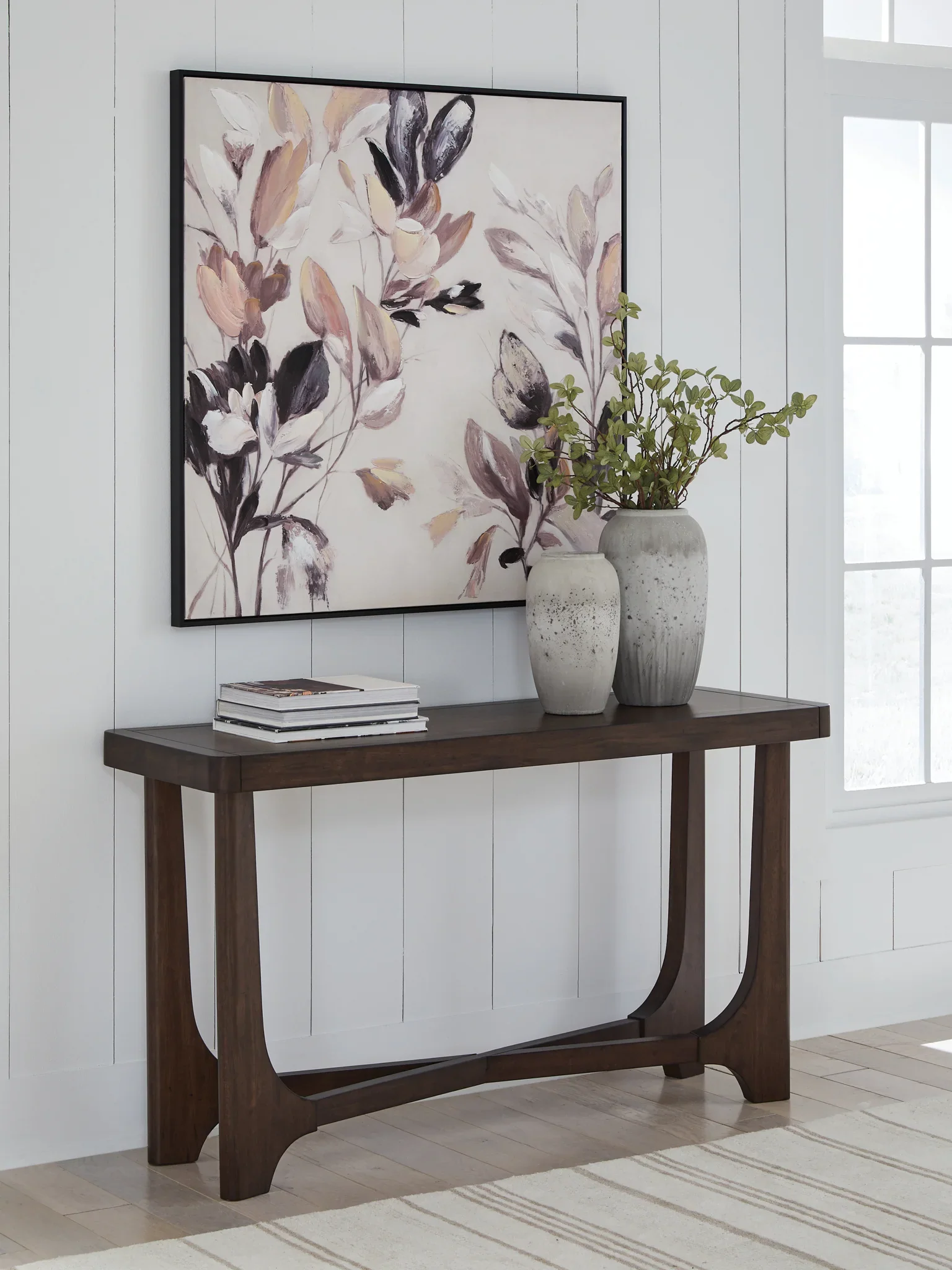 Korestone - Dark Brown - Sofa Table - Image 2