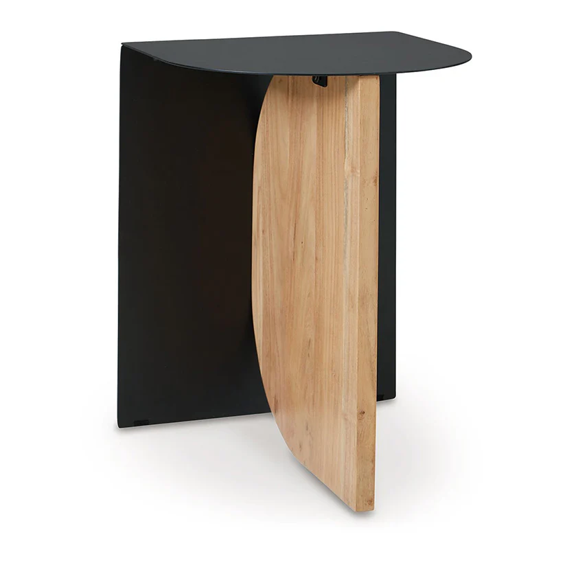 Ladgate - Black / Natural - Accent Table