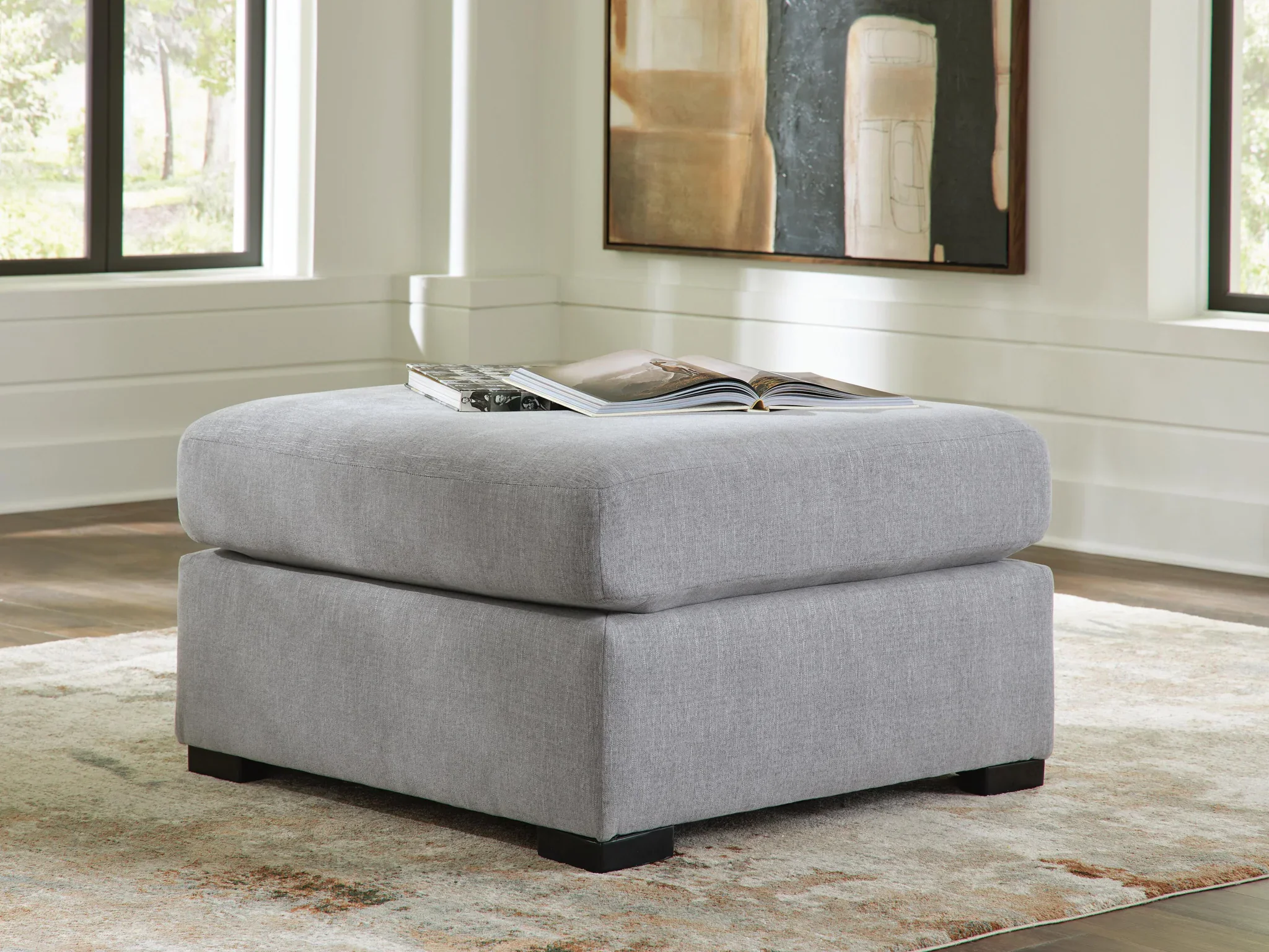 Lakepoint - Oversized Accent Ottoman - Nickel - Image 2