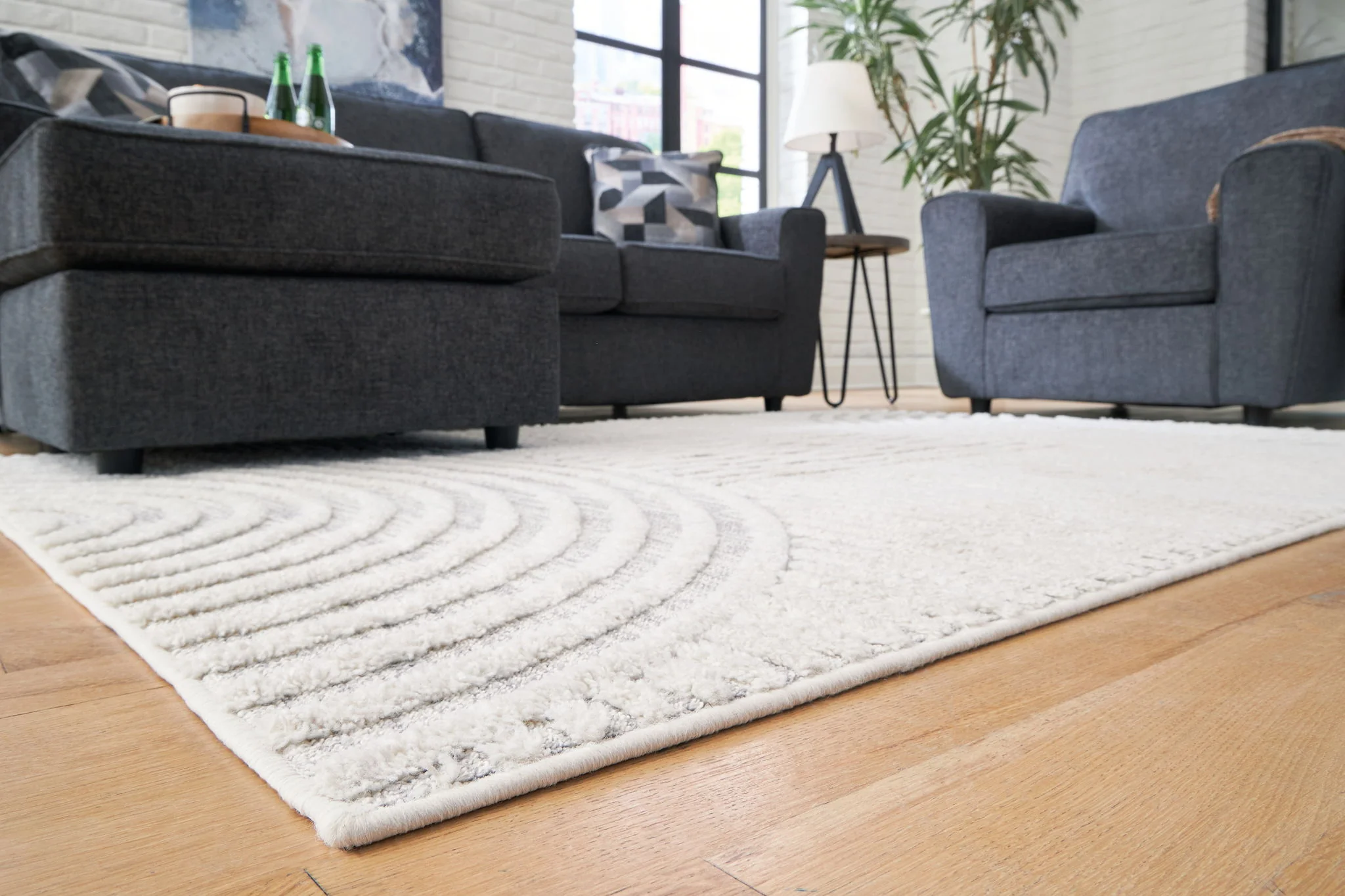 Lambworth - Gray / Cream - Medium Rug - 5' x 7' - Image 2