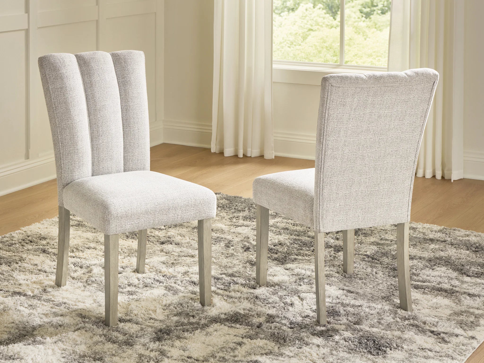 Larawyn - Dining Upholstered Side Chair (Set of 2) - Bisque - Image 2
