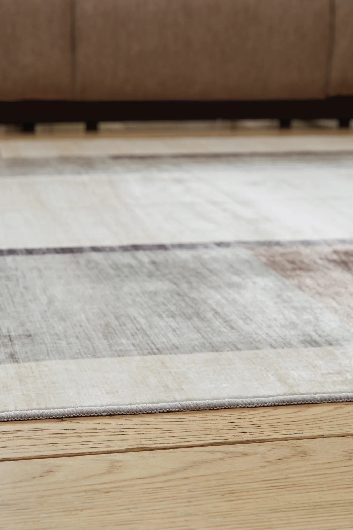 Larkport - Cream / Brown / Gray - Washable Large Rug - 8' x 10' - Image 3