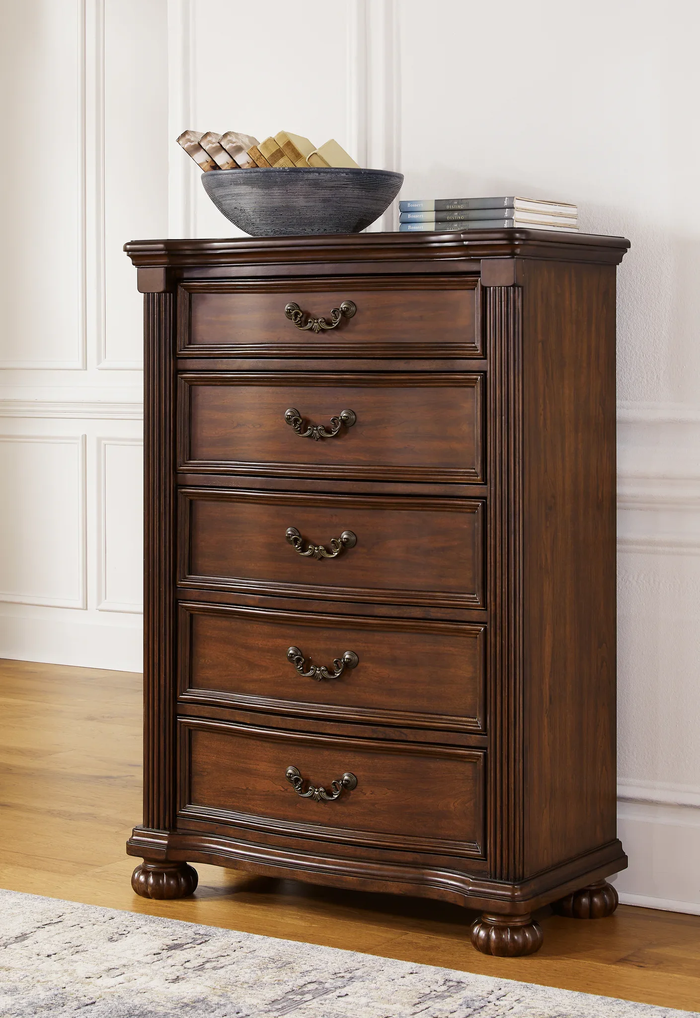Lavinton - Brown - Five Drawer Chest - Image 2