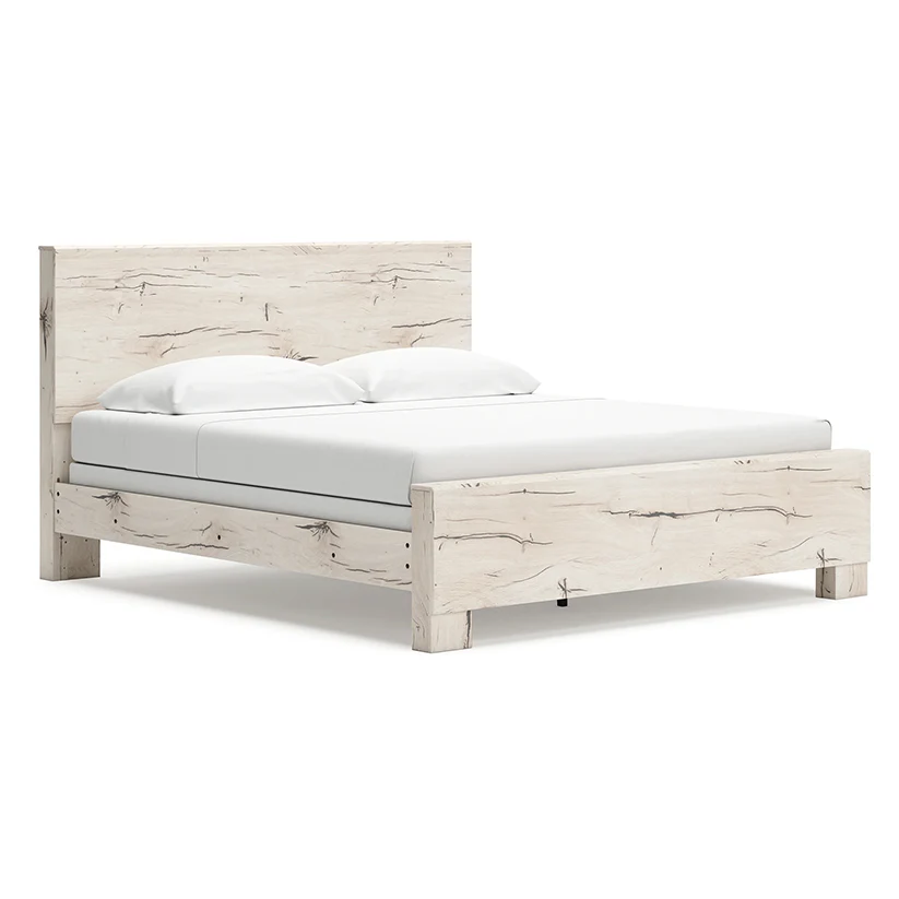 Lawroy - Light Natural - King Panel Bed