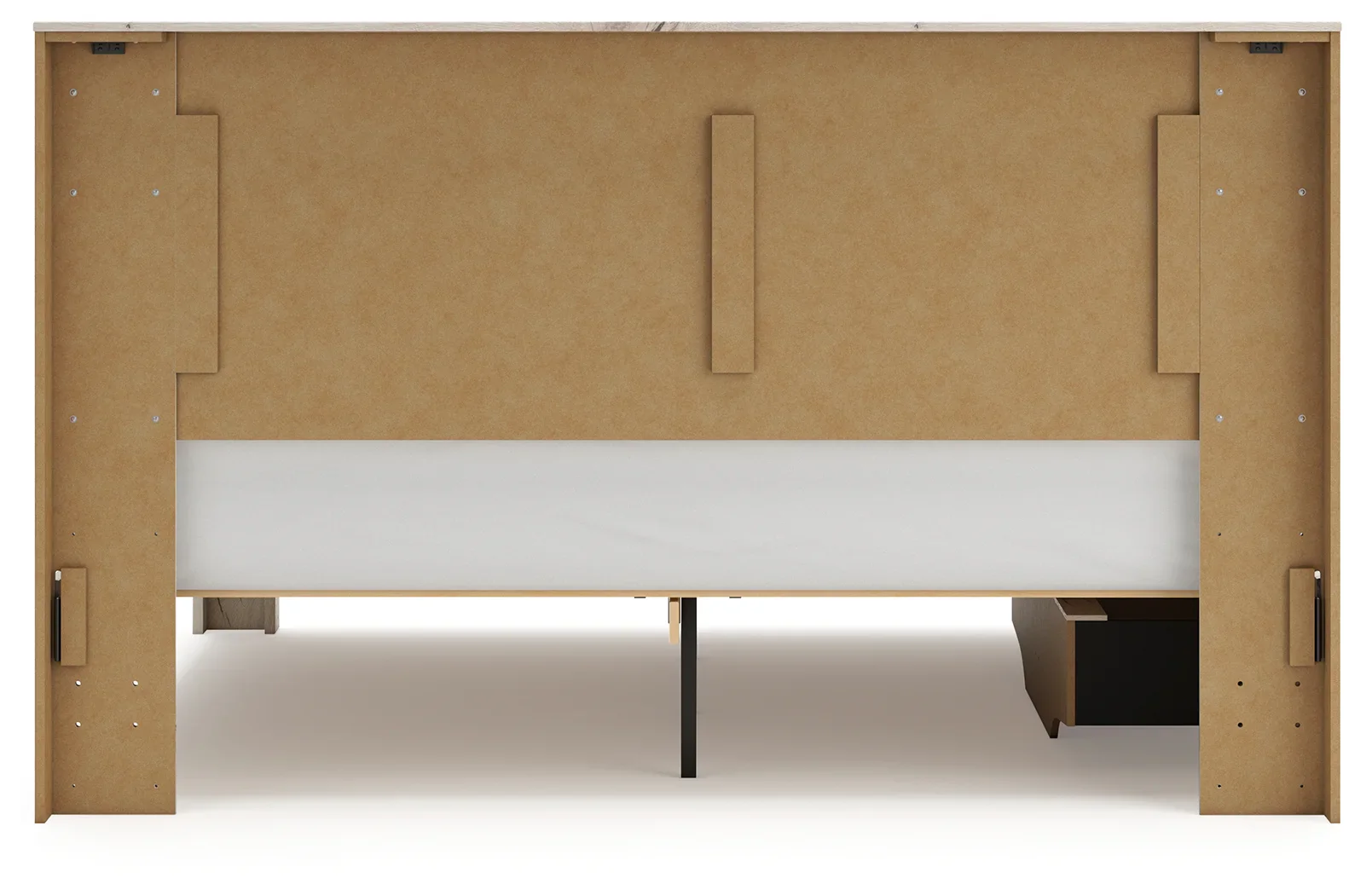Lawroy - Light Natural - King Panel Bed With Under Bed Storage - Image 8