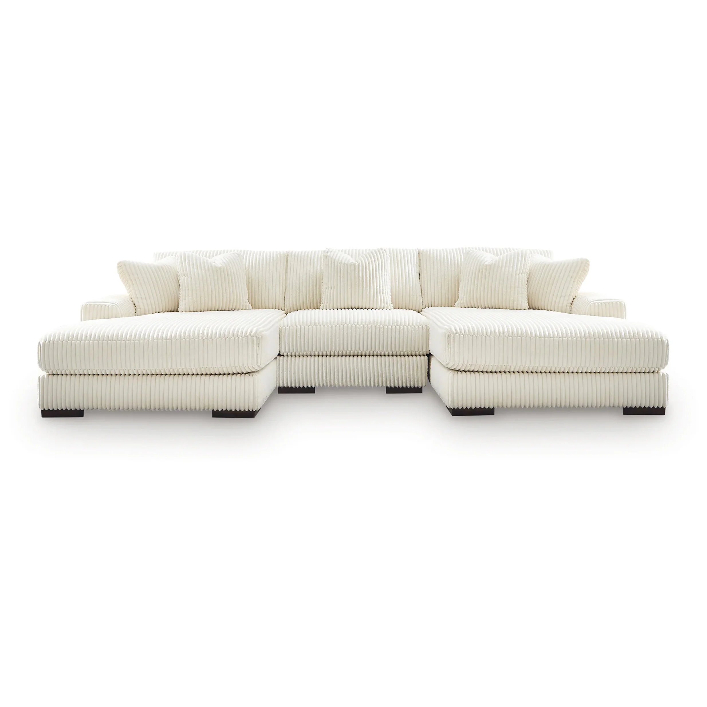 Lindyn - 3-Piece Sectional With Double Chaise - Ivory