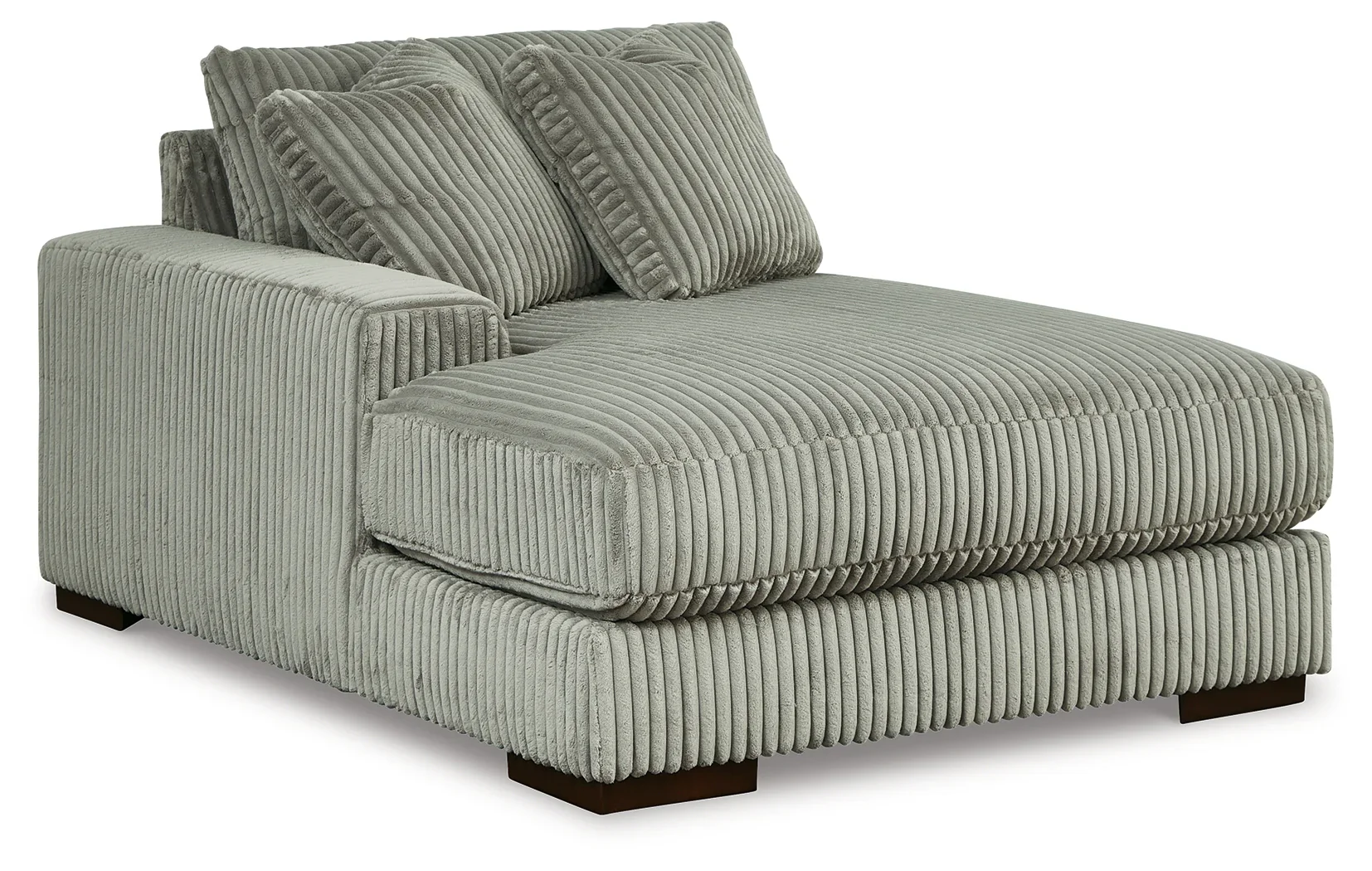 Lindyn - Fog - 3-Piece Sectional With Double Chaises - Image 3