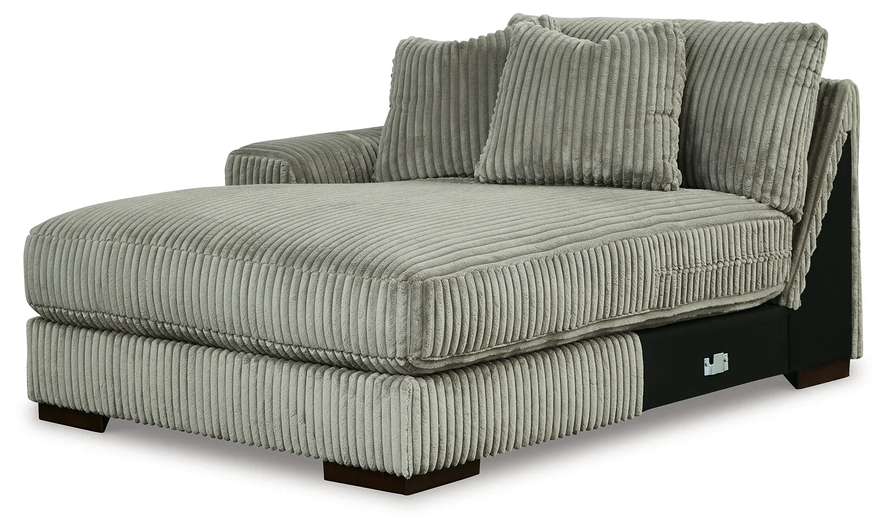 Lindyn - Fog - 3-Piece Sectional With Double Chaises - Image 5