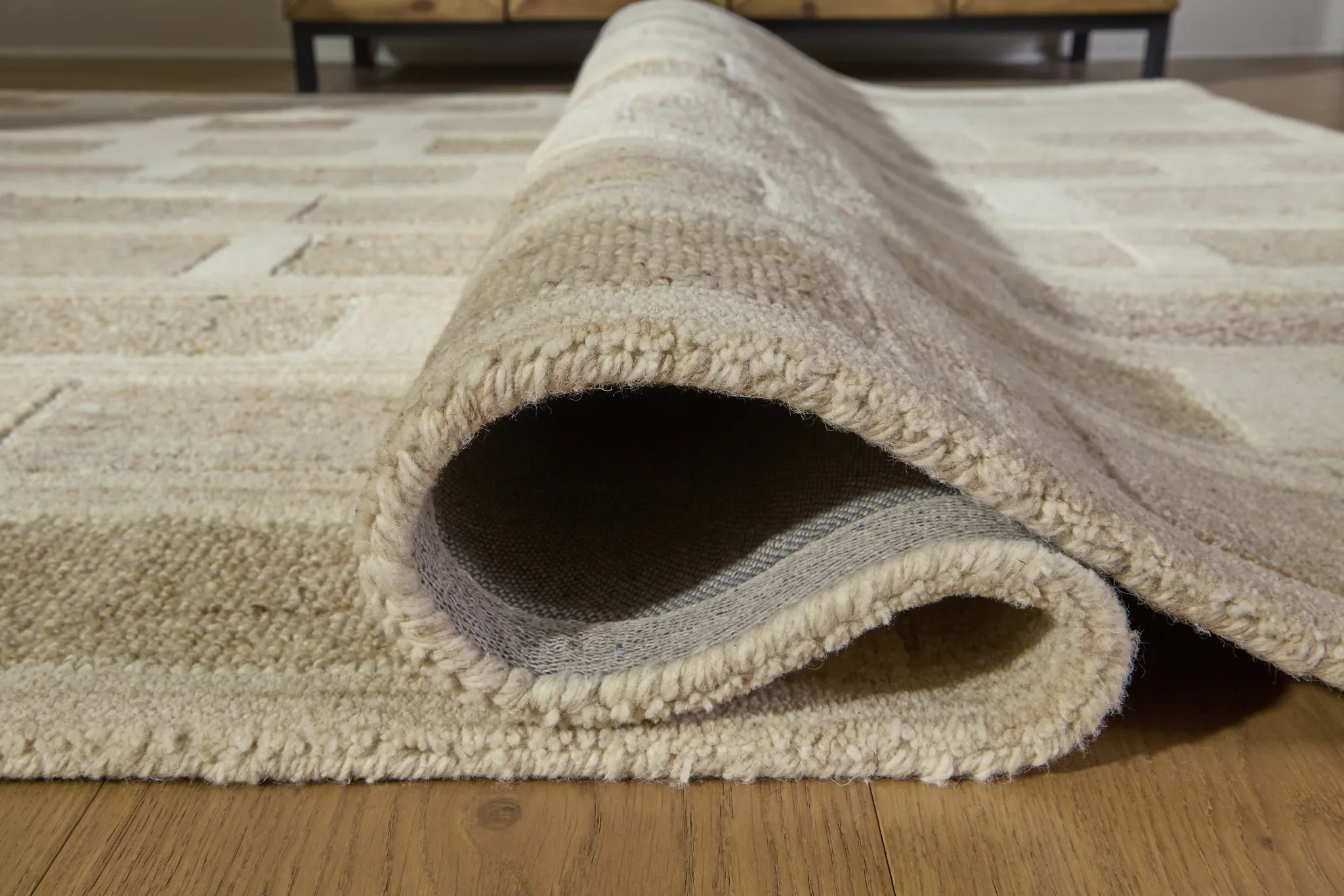 Lisgrove - Tan / Brown / White - Medium Rug - 5' x 7' - Image 4