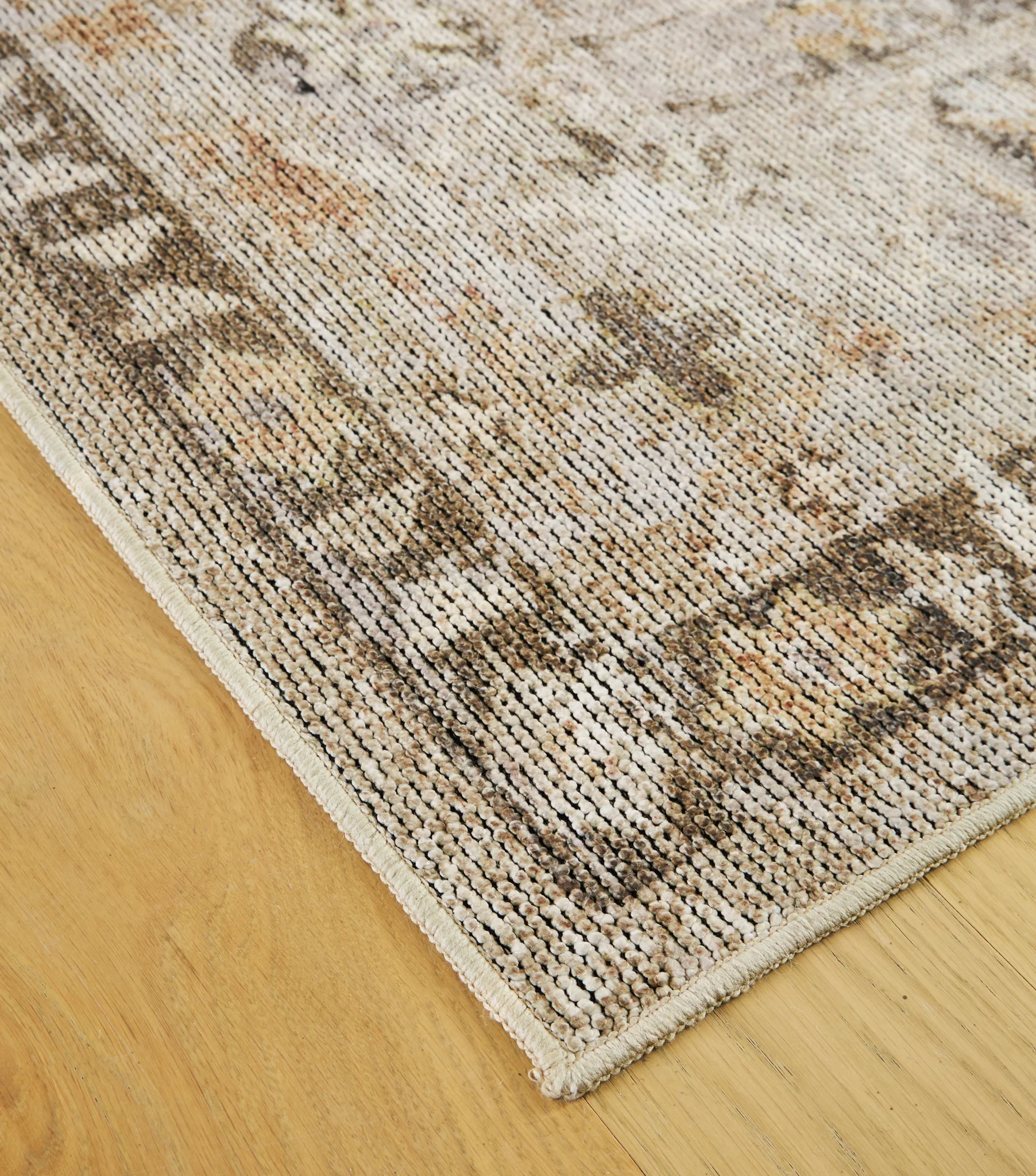 Livdon - 8' x 10' Washable Rug - Brown / Beige / Gray - Image 3