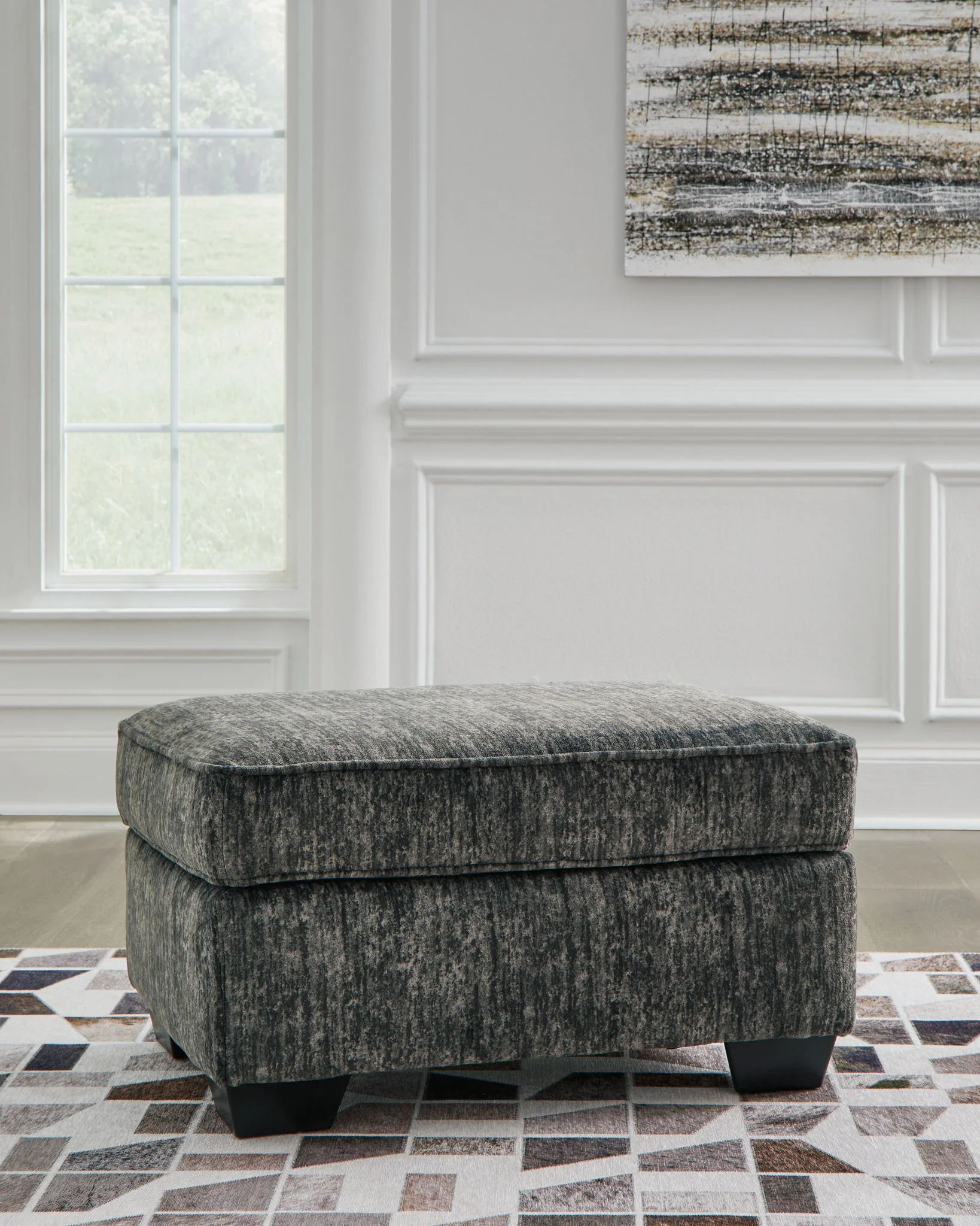 Lonoke - Gunmetal - Ottoman - Image 2