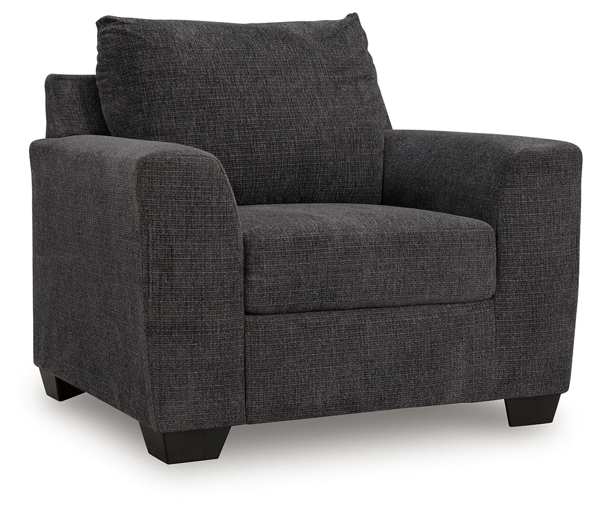 Loreo - 2 Pc. - Chair, Ottoman - Ebony - Image 2