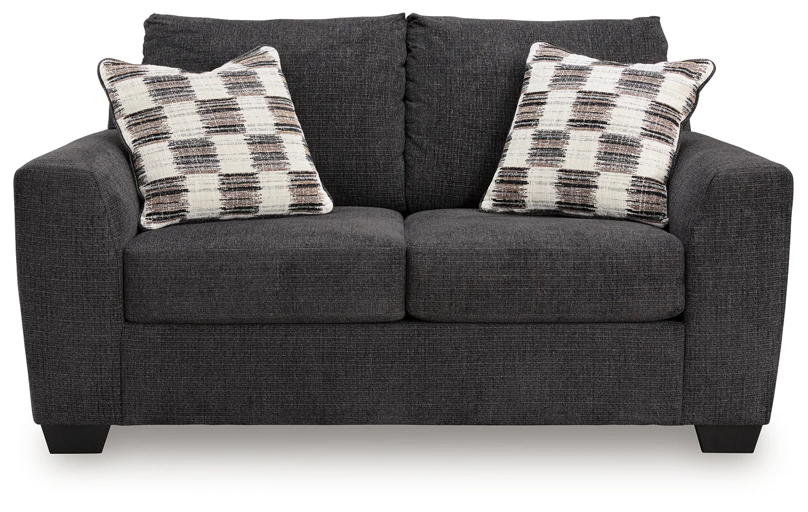 Loreo - 2 Pc. - Sofa, Loveseat - Ebony - Image 8