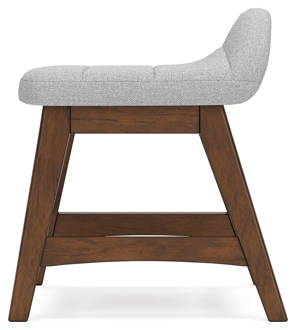 Lyncott - Light Gray / Brown - Home Office Desk Chair - Image 4
