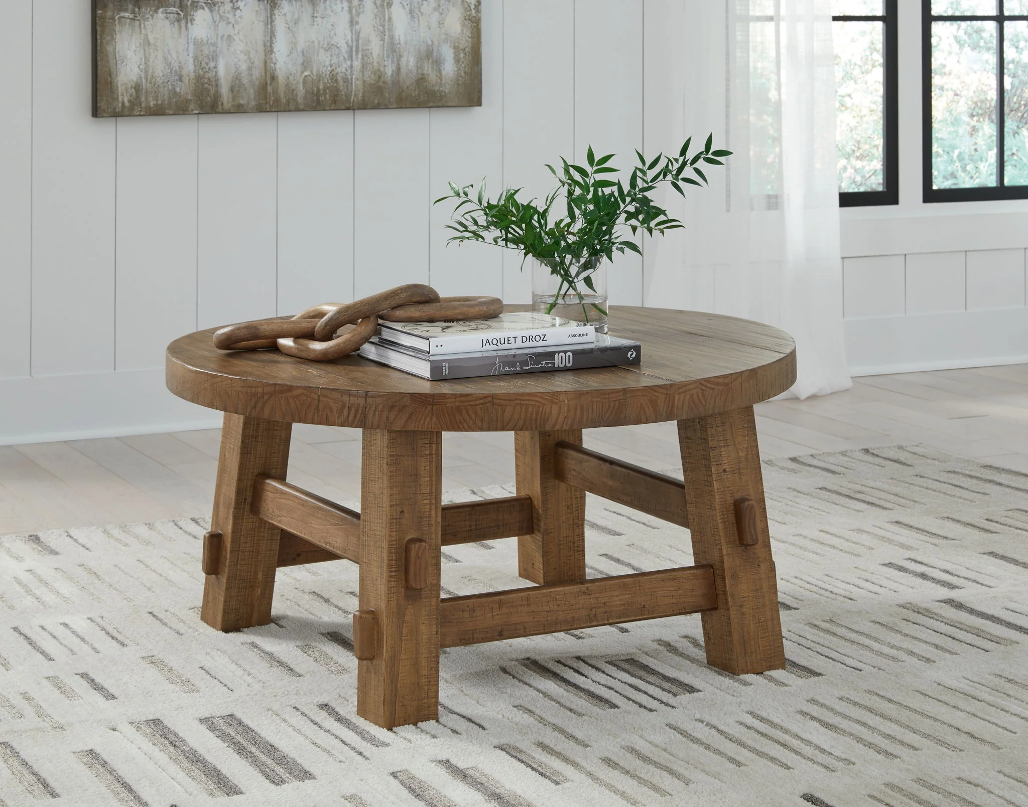 Mackifeld - Warm Brown - Round Cocktail Table - Image 2