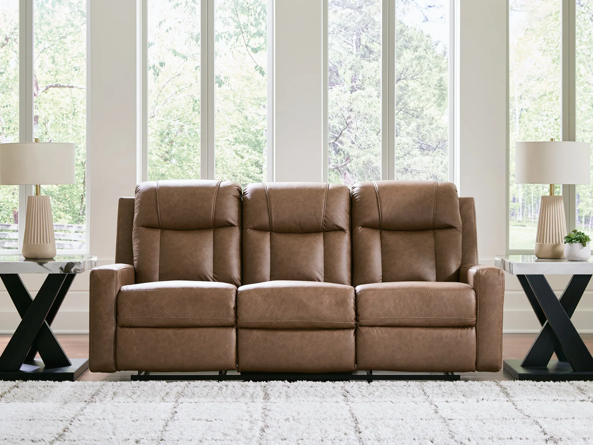 Mackmenville - Reclining Sofa - Caramel - Image 2