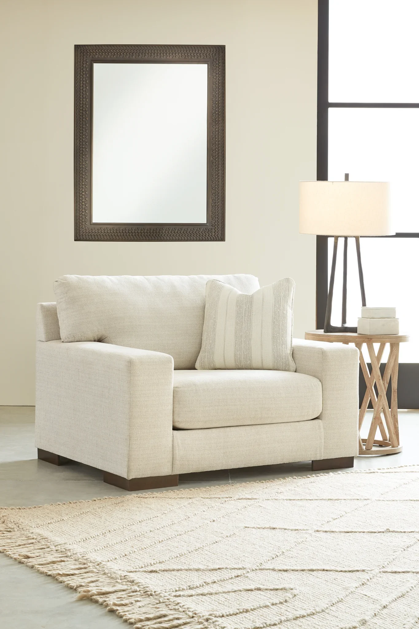 Maggie - Birch - 2 Pc. - Chair And A Half, Ottoman - Image 2