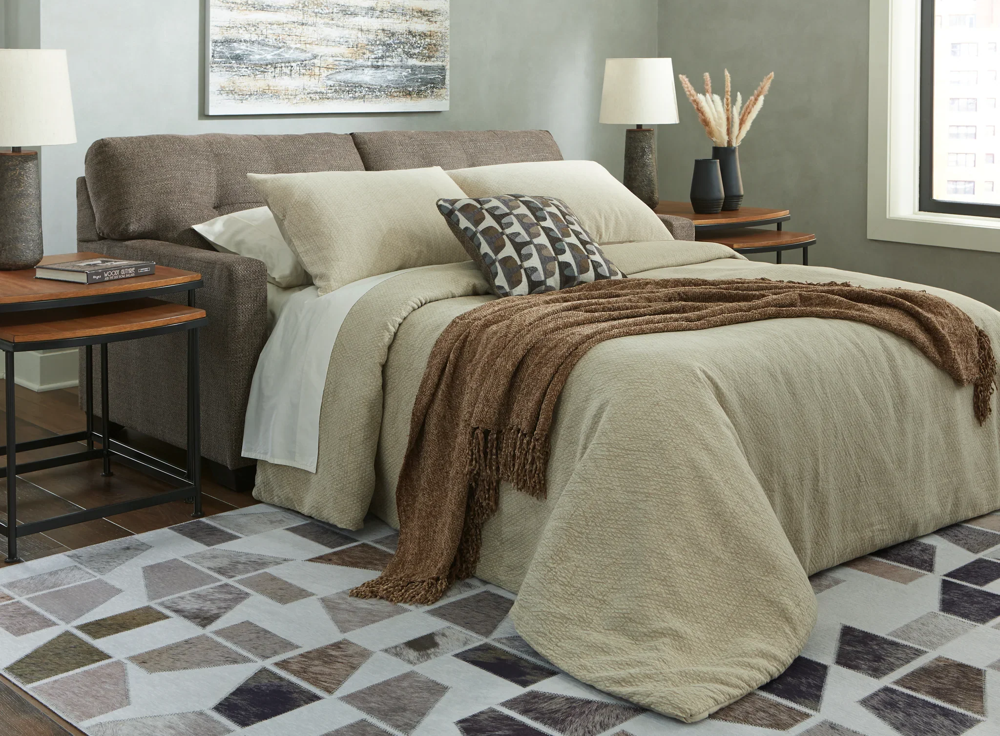 Mahoney - Chocolate - Full Sofa Sleeper - Image 6