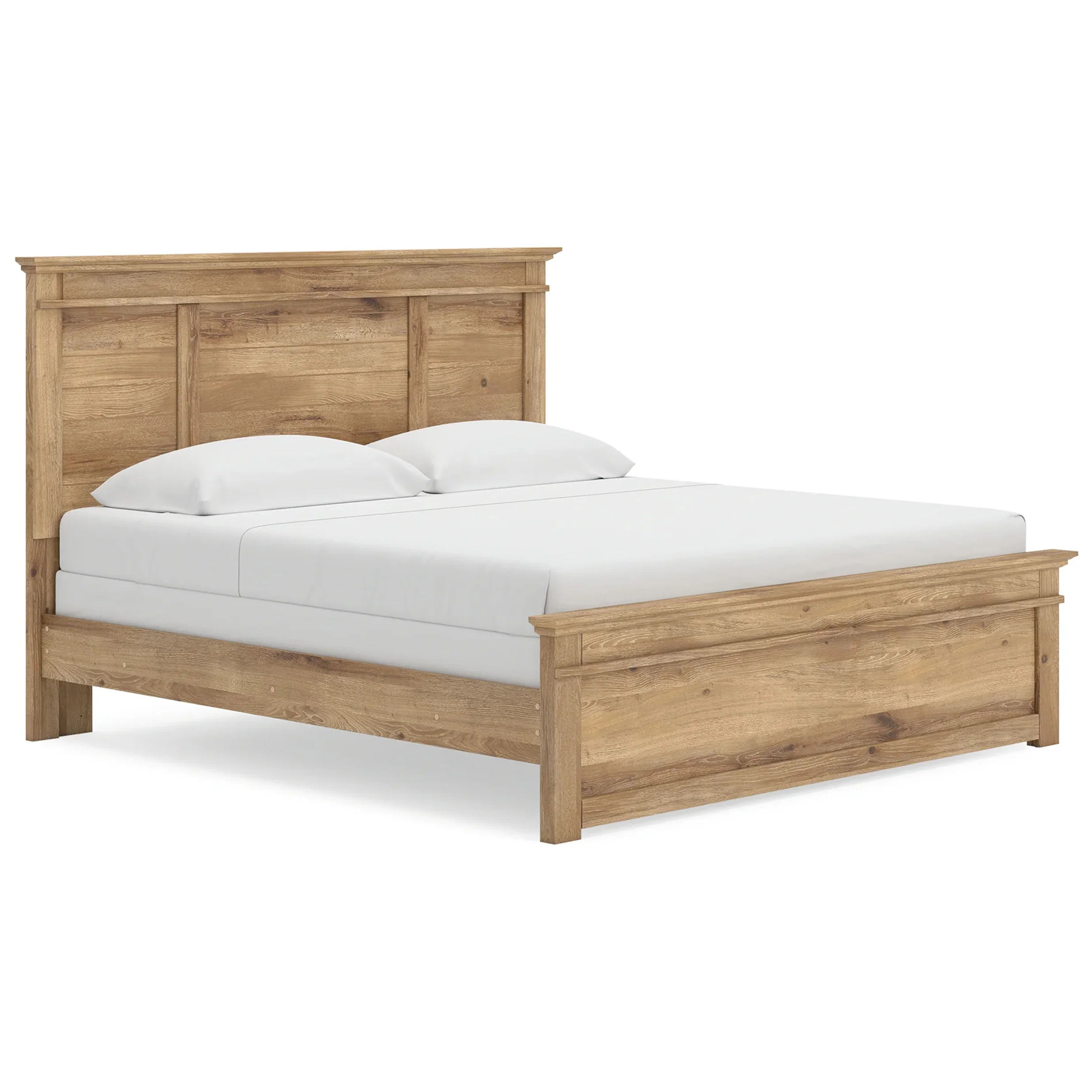 Makidern - King Panel Bed - Tan