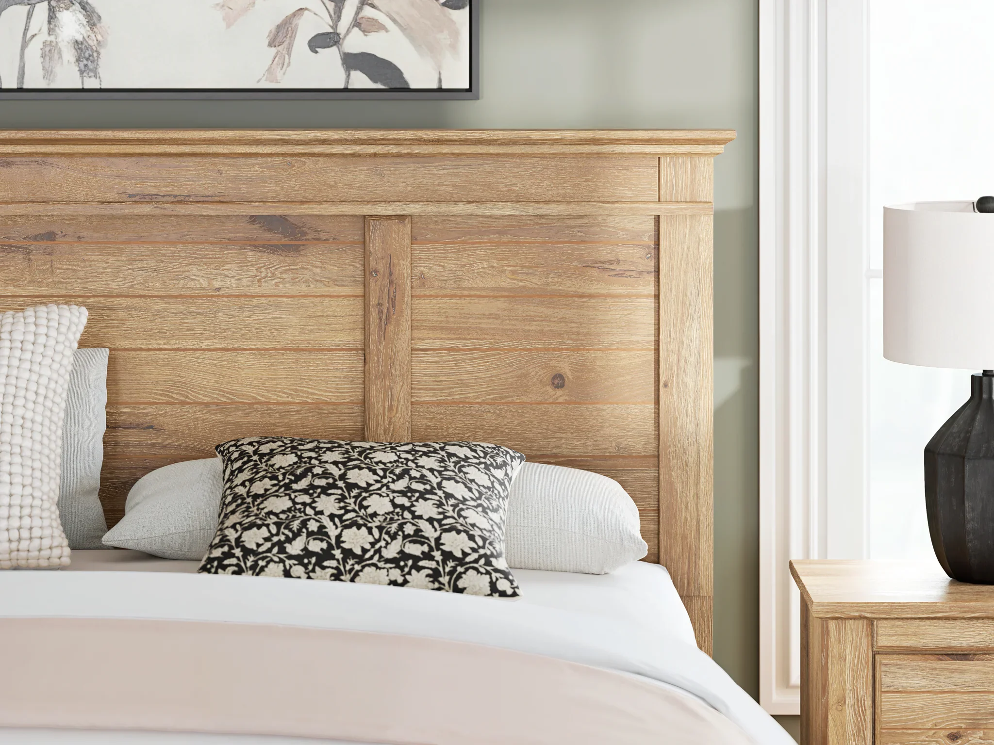 Makidern - King Panel Bed - Tan - Image 9